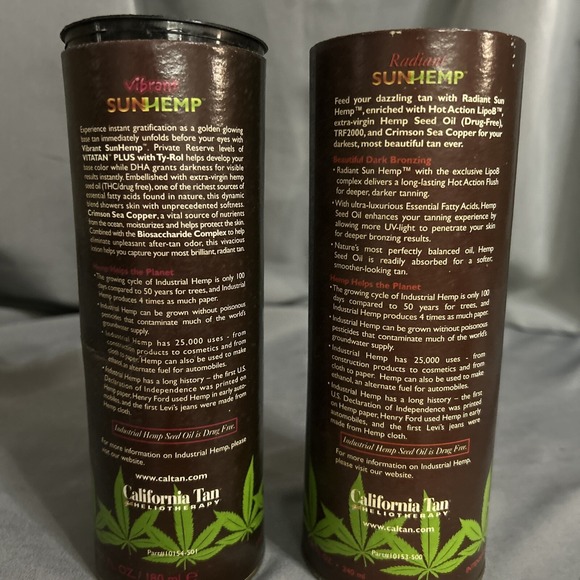 NIB RARE California Tan Step‎ 1 And 2 Sun Hemp-vibrant And Radiant. Vintage - Picture 7 of 7